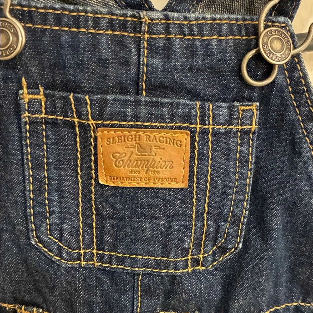 Carter's Dark Blue Kids Overalls in Sz 4 months
